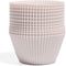 The Silicone Kitchen Reusable Baking Cups - Non-Toxic, BPA Free, Jumbo 12 Pack, Designer White