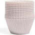 The Silicone Kitchen Reusable Baking Cups - Non-Toxic, BPA Free, Jumbo 12 Pack, Designer White