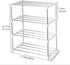 Closet (4-Tier, Jucaifu Stackable Small Shoe Rack, Entryway, Hallway and Space Saving Storage and Organization White)