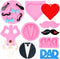 Father's Day Molds, Dad Candy Chocolate Silicone Molds, Heart Bow Tie Beard Fondant Molds Set of 4
