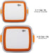 Collapsible Cutting Board with Container, Foldable Camping Sink with Colander, Multifunction Dish Basin
