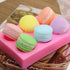 6-Cavity 3D Macaron Hamburger Silicone Mold for Fondant, Cake Decorating, Baking, Chocolate, Mini Soap, Bath Bomb