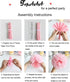 TopAAA 12pcs Tissue Paper Flower Poms - DIY Decorations for Wedding, Birthday, Graduation, 10 inches (Gold)