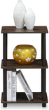 2 FURINNO Turn-N-Tube Space Shelf, Walnut/Brown
