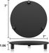 SVENJBB 7 Inch 2-Pack, Counter Black Round Pedestal Riser Board Decorative Acrylic Display Stand for Home and Kitchen