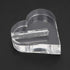 24k Rose Display Stand - Heart-Shaped Stand for Single Real Roses or Artificial Flower Base, Transparent Shelf Support