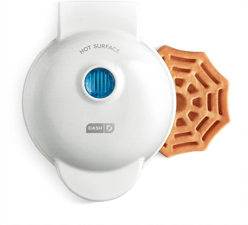 SPIDERWEB MINI WAFFLE MAKER (White)