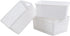 Obstnny Plastic Storage Baskets for Organizing - Set of 4 White Plastic Basket Bins