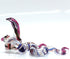 2 Red White Snake/Cobra Miniature Figurines - Hand Blown Glass Art Collectible Gift Decor