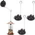 Yosoo 3 Pcs Bird Feeder Wall Mount, Window Suction Cup Feeders with Hooks for Plant Decoration
