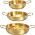 Okllen Set of 3 Korean Ramen Noodle Pots, Stainless Steel Cooking Pots for Soup, Noodle, Dishwasher Safe