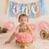 1st BEISHIDA Birthday High Chair Banner Garland - Pastel Rainbow Baby Shower Decorations,Rainbow Theme Banner for First