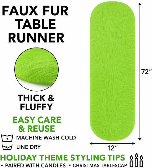 12 36 Inches FabricLA Baby Blue Faux Fur Accent Cut x with Rounded Edges for Holiday & Christmas Decor