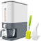 Lenwi 22-25 Lbs Rice Dispenser, Large Cereal Dry Food Storage Containers with