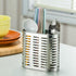 kaileyouxiangongsi Stainless Steel Hanging 2 Compartments Mesh Utensil Drying Rack, Chopsticks, Spoon, Fork, Knife