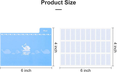 Outus 36 Pieces Recipe Card Dividers: 24 Labelled and 12 Blank Tabs for 4 x 6 Inch Cards Organize