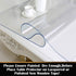 Leoewo 2 Sets 16x22 Rectangular Clear Table Protector Plastic Tablecloth Cover Wooden Furniture Office Desk Mat Sofa