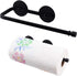 LEVOSHUA 12.3" Magnetic Paper Towel Holder for Fridge, Heavy Duty Magnet Rack, No Drill, Fits Large Rolls, Space Saving