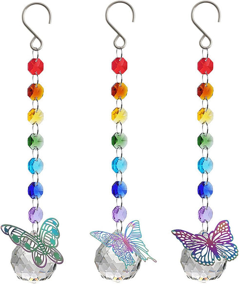 Honbay 200PCS Mini S Shape Hooks Stainless Steel Tiny Ornament Hooks Crystal Bead Curtain Hooks for Suncatchers