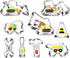 Construction Cookie Cutter Set - 9 Piece, 3 Inches, Excavator, Digger, Dump Truck, Tools for Kids Party