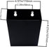 Black Bottle Cap Catcher Wall Mounted Beer Top Bucket with Drained Holes