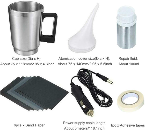 Atomizing Cup, Car Headlight Lens Polish Repair Tool Auto Restore Kit Clear, Headlight Restoration Wipe & Washer Kit (Restorer Kit)