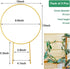 Kiouposy 2 Pack 15" Circle Trellis for Climbing Plants Indoor, Gold Small Plant Support Stakes, Flower Houseplant Hoya