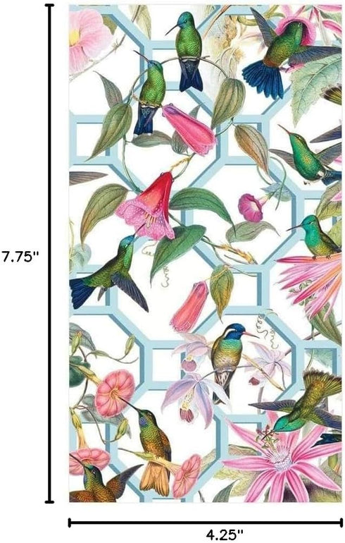 Hummingbird 15 Package Caspari Trellis Paper Guest Towel Napkins - Per
