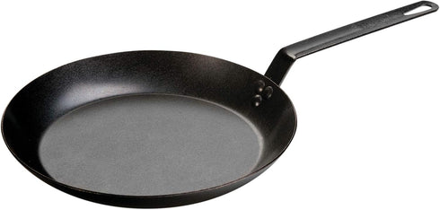 Lodge Pre-Seasoned Carbon Steel Skillet, 12 Inch, Use on Oven, Stove, Grill, or Campfire