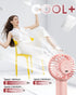 EasyAcc Mini Portable Handheld Fan, Premium Motor Personal Fan, USB C Rechargeable for Kids, Women, Outdoor, Pink
