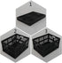 Utiao 34 3 Packs Quart Collapsible Storage Bins, Folding Crate, Milk Crate