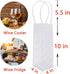 Ice Wine Bag - Portable Folding Cooler for Champagne, White Wine, or Chilled Beer, Transparent Wine Cooler Bucket (a