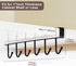 2pcs Counter Mug Hanger Rack, Under Shelf Storage Hooks Organizer Hanging Holder for Cabinet Pantry Kitchen Cupboard