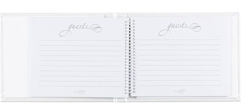 Spiral Bound Compact Wedding/Event Guest Book, 7.5 x 5.75-Inch, Greenery