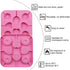 2Pcs Love Heart Lollipop Candy Molds, 8-Cavities Food Grade Silicone Molds with 40 Lollipop Sticks