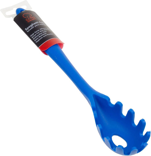 Chef Craft Premium Silicone Spaghetti/Pasta Fork, 11.5 inch, Blue by Chef Craft