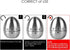 Jayron JR-WG015 Egg Kitchen Timer, Stainless Steel Mechanical Rotating Alarm, 60 Minutes Countdown Timer for Cooking