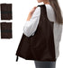 Criyar Washable Reusable Grocery Bags, Foldable Reusable Shopping Bags, Polyester Tote, Pocket Size