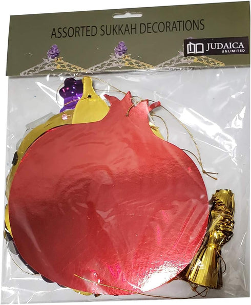 10-Piece Set of Assorted Sukkah Decorations