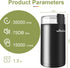 Wancle Electric Coffee Grinder, Quiet Spice Grinder, One Touch Mill for Beans, Spices, with Clean Brush Black