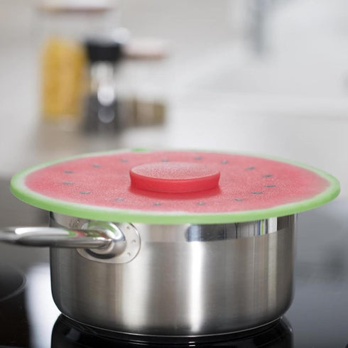 Charles Viancin Watermelon Silicone Lid - 11''/28cm - Airtight Seal for Food Storage & Cooking - BPA-Free