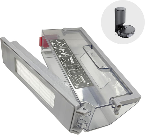 Dust Bin Box Compatible with Ecovacs Deebot Ozmo Yeedi T5/N5/T8/N8/T8AIVI/T8MAX/T8POWER/T9/950 Series Robot Vacuum Parts
