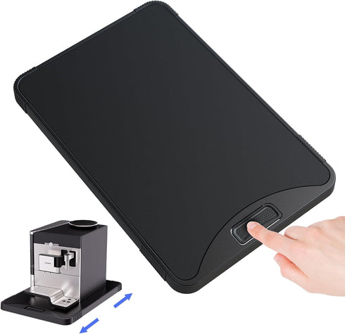 Kitchen Countertop Sliding Tray, Coffee Machine Sliding Tray, Organize Countertop Tray, 10.3'' W × 15.4''D