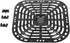 Air Fryer Grill Plate Replacement, Sturdy 304 Stainless Steel Grill Pan Tray with Rubber Feet, Nonstick Bottom Plate