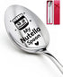 My Nutella Spoon, Funny Engraved Stainless Steel Dessert Spoon, Ice Cream Spoon Gifts for Nutella Lovers