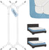 Sopito Adjustable Bed Sheet Straps, 2pcs/White, Max Stretch 29.5 in to 82.7 in, Non-Slip Holder Clips for Beds