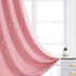 Grommet 2 pink/52Wx72L SMILE WEAVER Pink Kids Curtains for Girls Bedroom Silver Print Window Drapes Soft Thick Thermal
