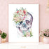 Set 6(8x10) CHDITB Medical Anatomical Art Vintage Gothic Human Anatomy Poster, Biology Floral Skeleton Classroom Wall