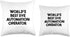 World's Best Dye Automation Operator Throw Pillow, 16x16, Multicolor