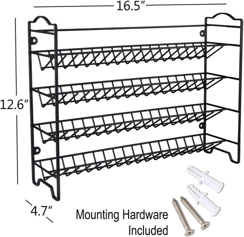 SWOMMOLY 36 396 Set, Countertop, Spice Rack Organizer with Empty Square Spice Jars, Spice Labels with Chalk Marker